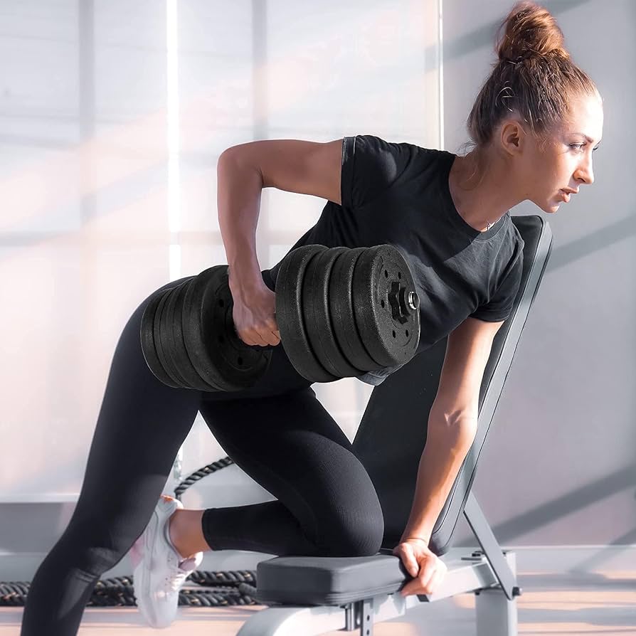 Vinyl Dumbbell and Barbell Exercises for Cardio Workouts