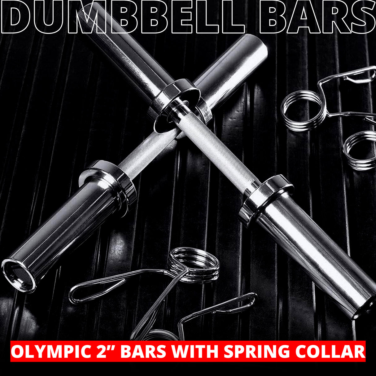 MAXSTRENGTH Olympic Barbell Bar Heavy Duty Dumbbell Handle