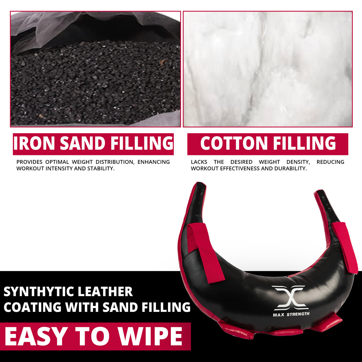 MAXSTRENGTH Bulgarian Bag | Shoulder Training Power Bag for Strength & Functional Fitness