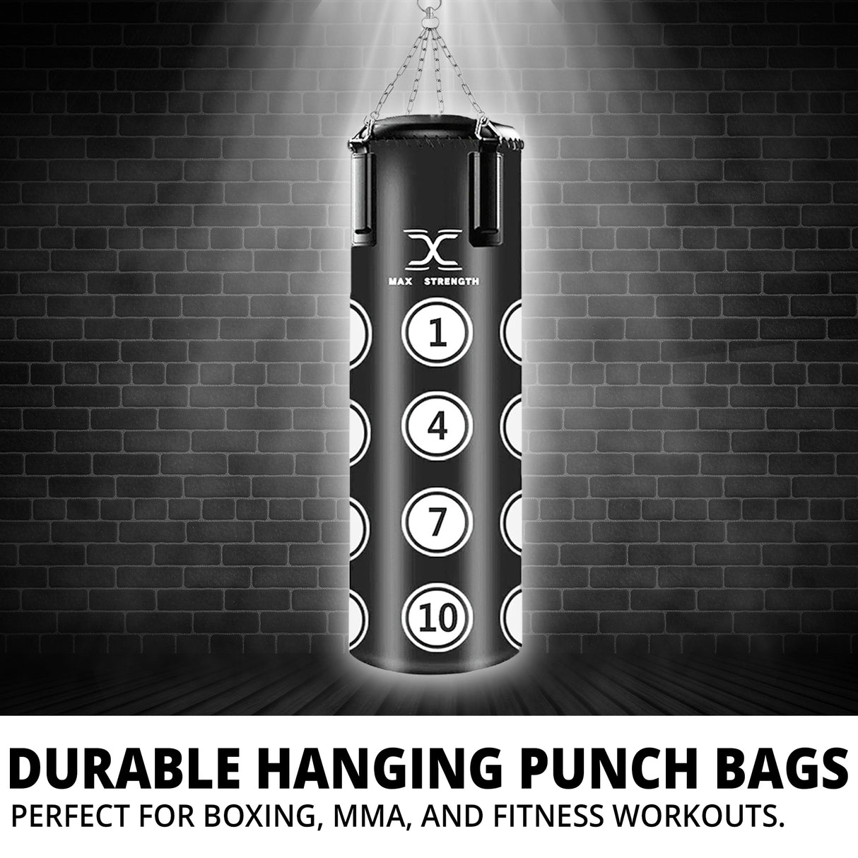 MAXSTRENGTH Boxing Punch Bag Hanging Target 3FT/4FT