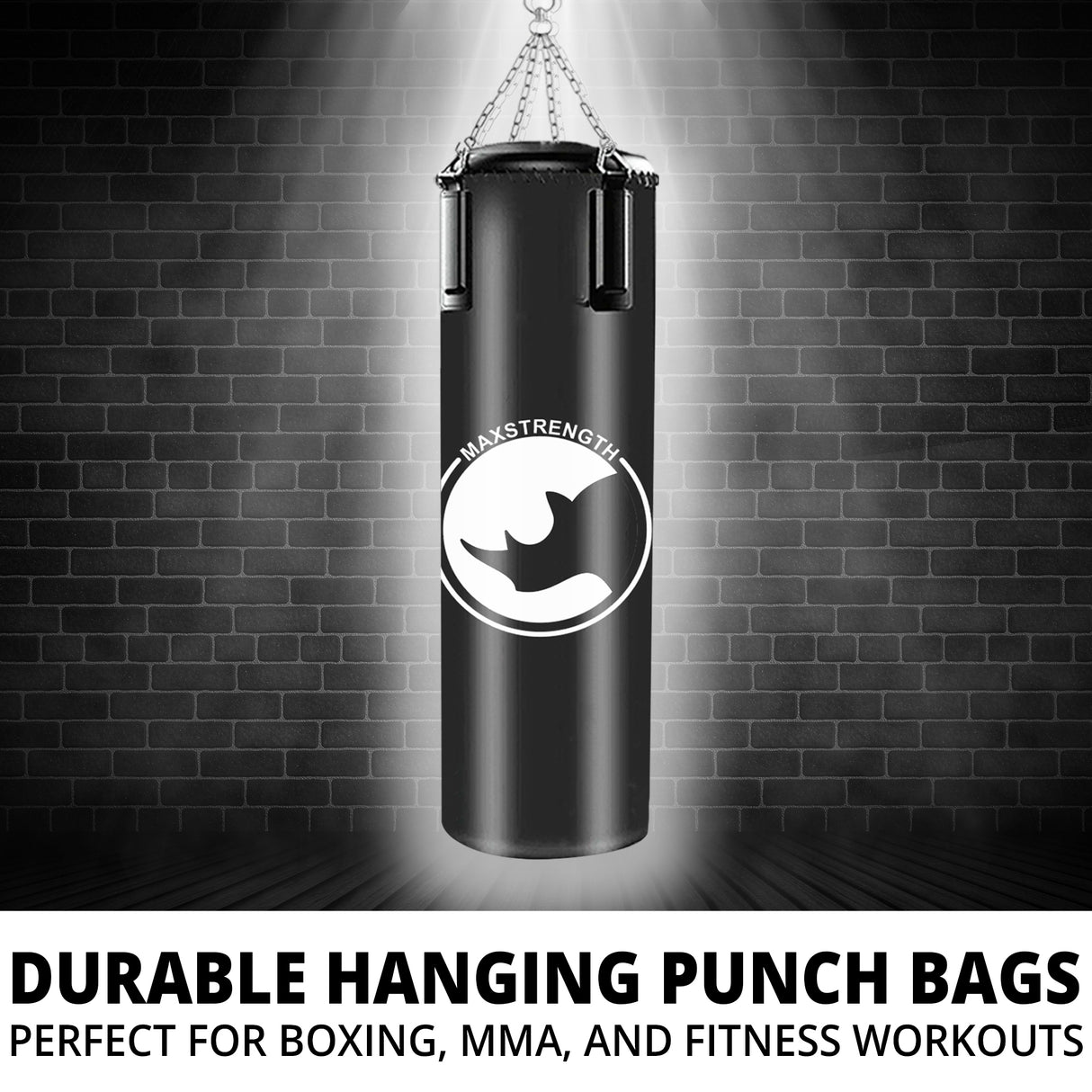 maxstrength boxing equipment, maxstrength fitness accessories, hanging punch bag uk, heavy duty punch bag uk, boxing training equipment uk