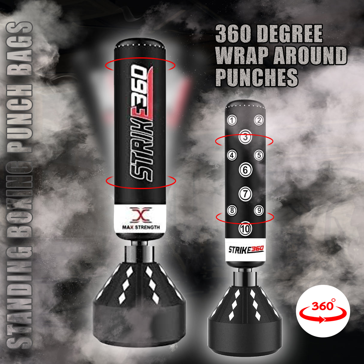 maxstrength boxing equipment,maxstrength fitness accessories,punch bag uk,freestanding punch bag uk, boxing training equipment uk