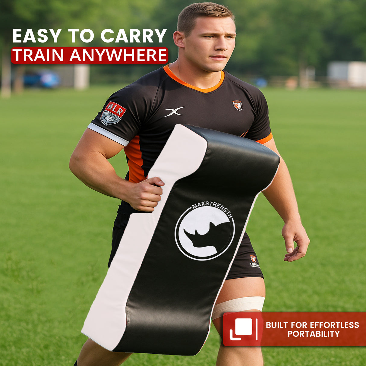 maxstrength rugby shield, maxstrength fitness, rugby training shield uk, curved rugby shield uk, focus pads uk