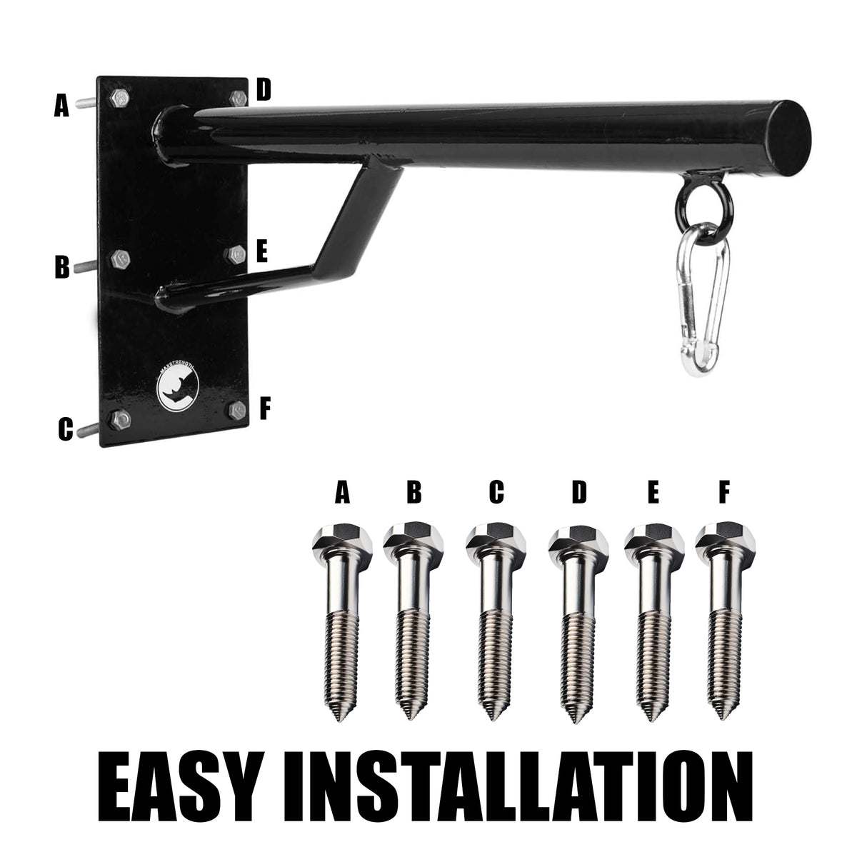 MAXSTRENGTH Hanging Punch Bag Fixed Wall Brackets