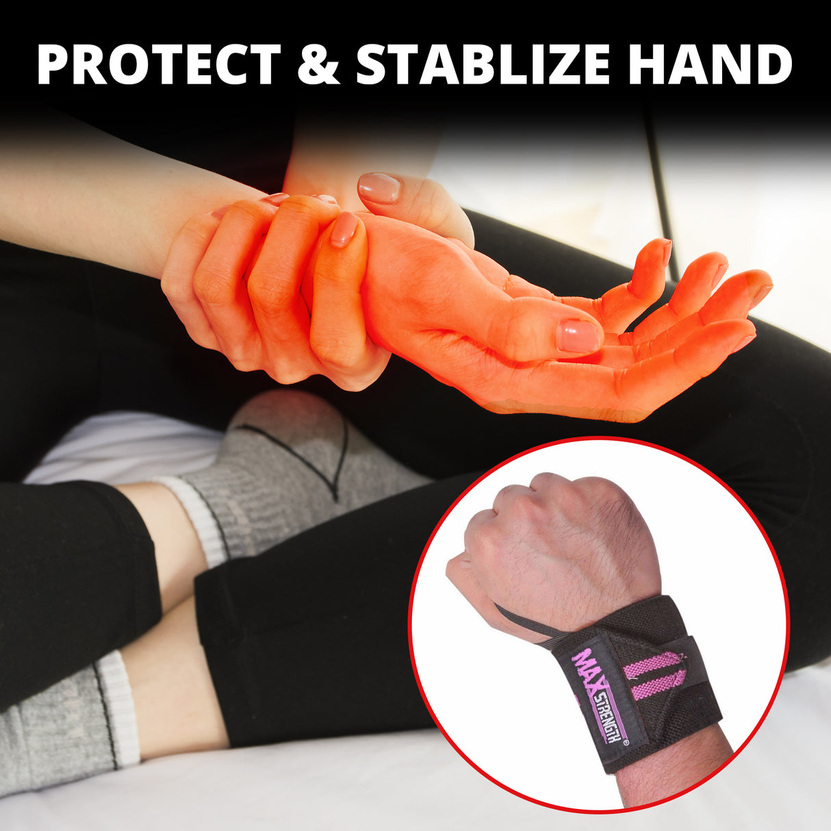 maxstrength fitness accessories, maxstrength boxing equipment,knee wrape uk, sports equipment,black knee wrape uk