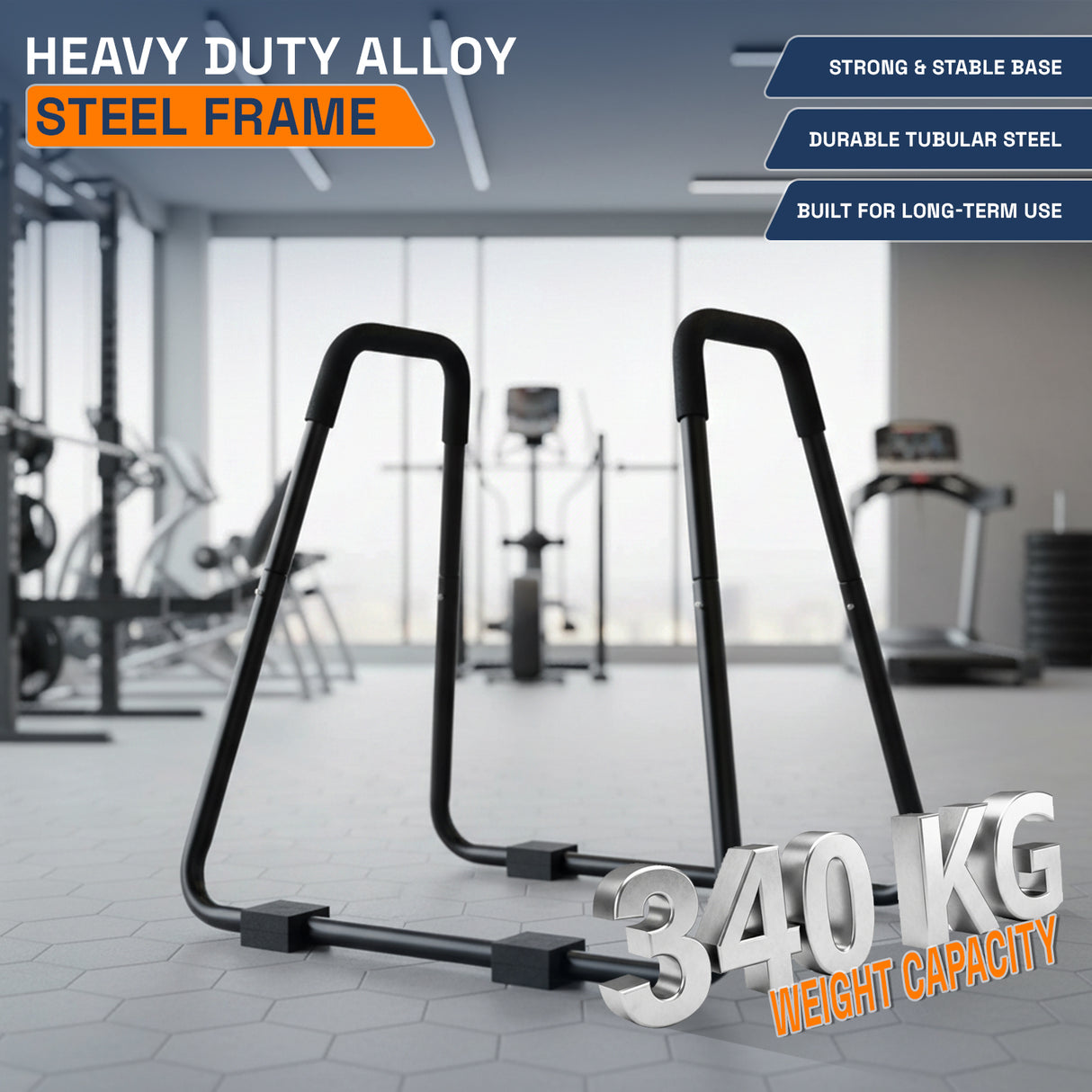 MAXSTRENGTH Ultimate Press Dip Bars Upper Body Workout