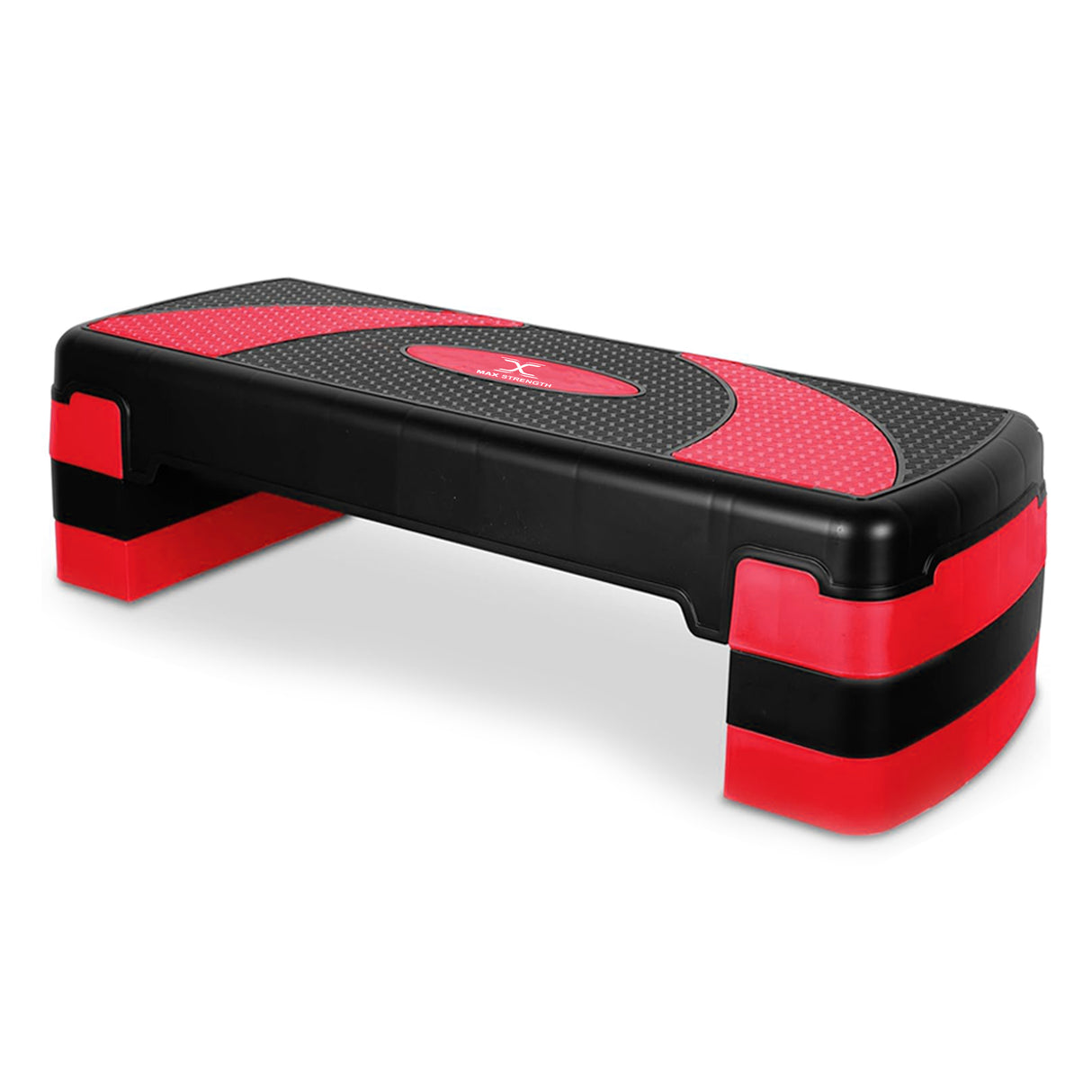MAXSTRENGTH 3 Level Adjustable Aerobic Stepper | Cardio Fitness Step