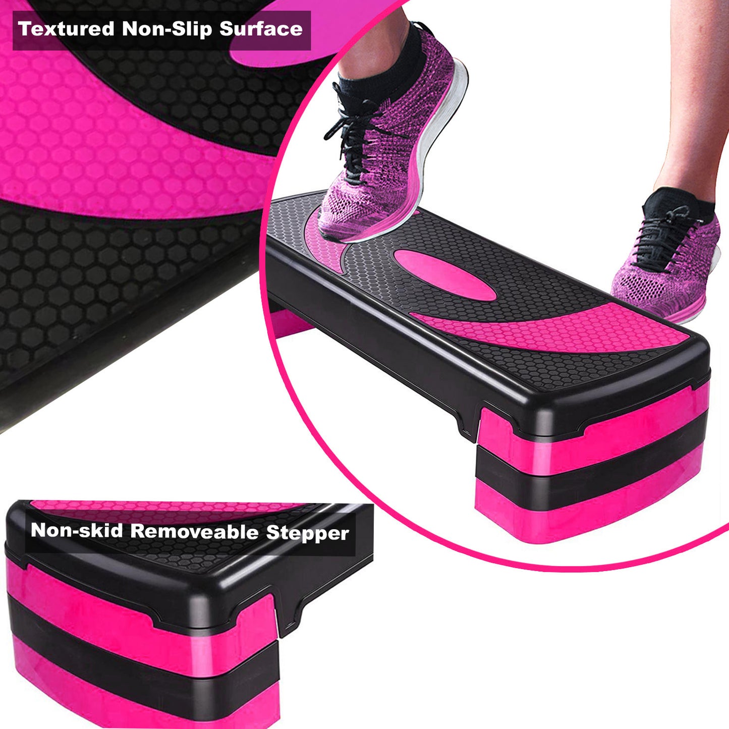 Aerobic step stepper- Non Slip 