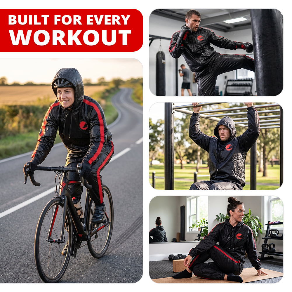 MAXSTRENGTH Sauna Sweat Suit Unisex Running & Gym Training Wear