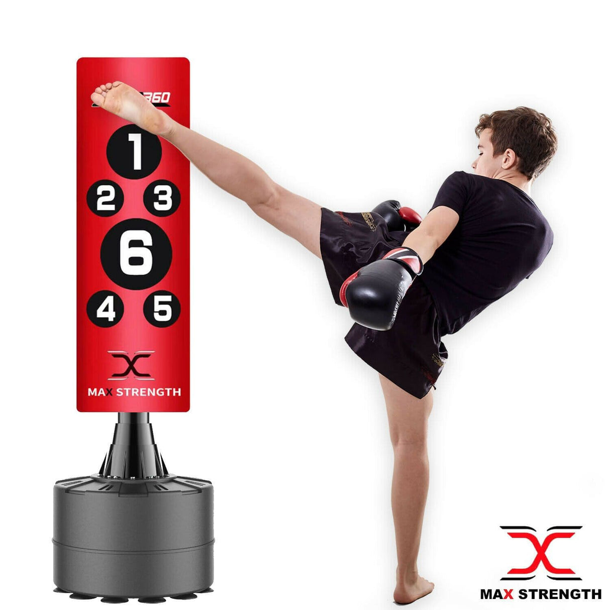 maxstrength boxing equipment, maxstrength punch bag, sports equipment , boxing training equipment uk,free standing punch bag