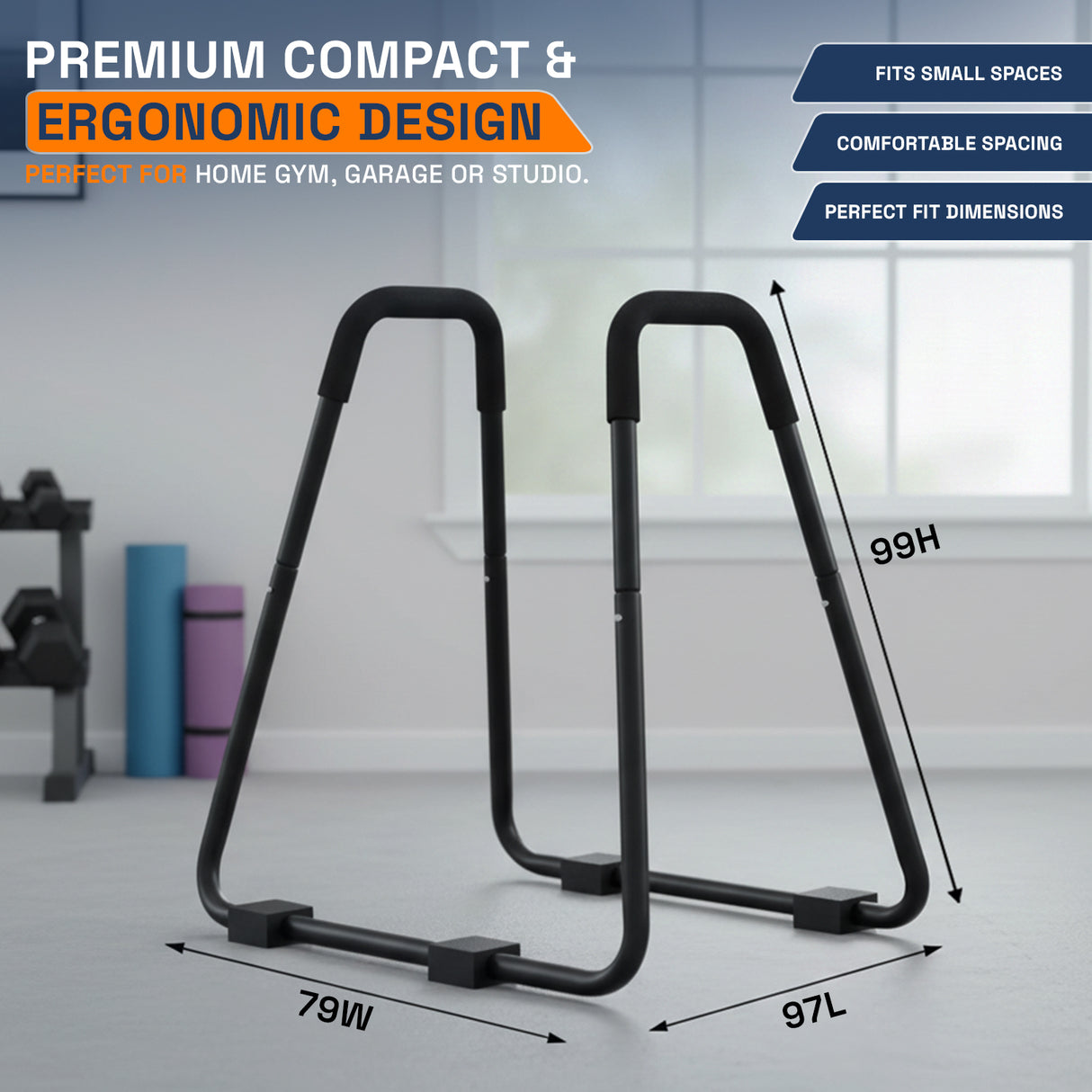 MAXSTRENGTH Ultimate Press Dip Bars Upper Body Workout