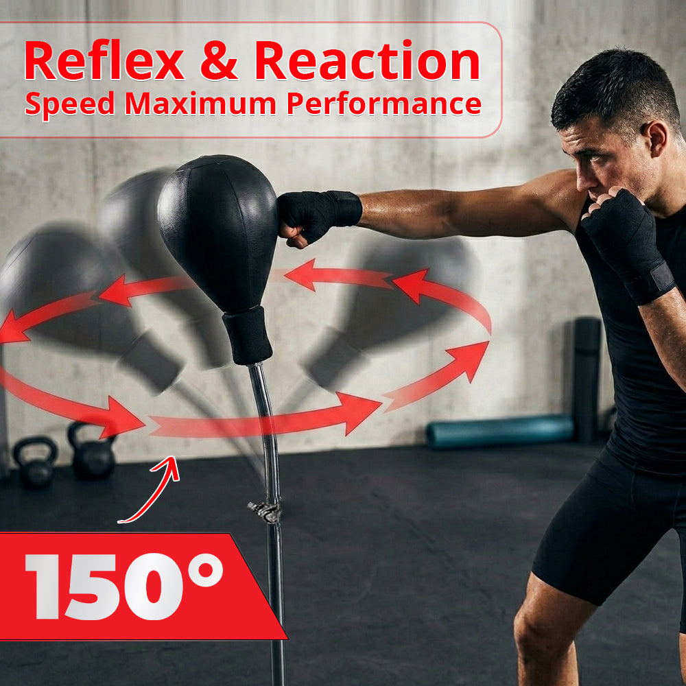 MAXSTRENGTH Freestanding Boxing Speed Ball – Adjustable Training Set