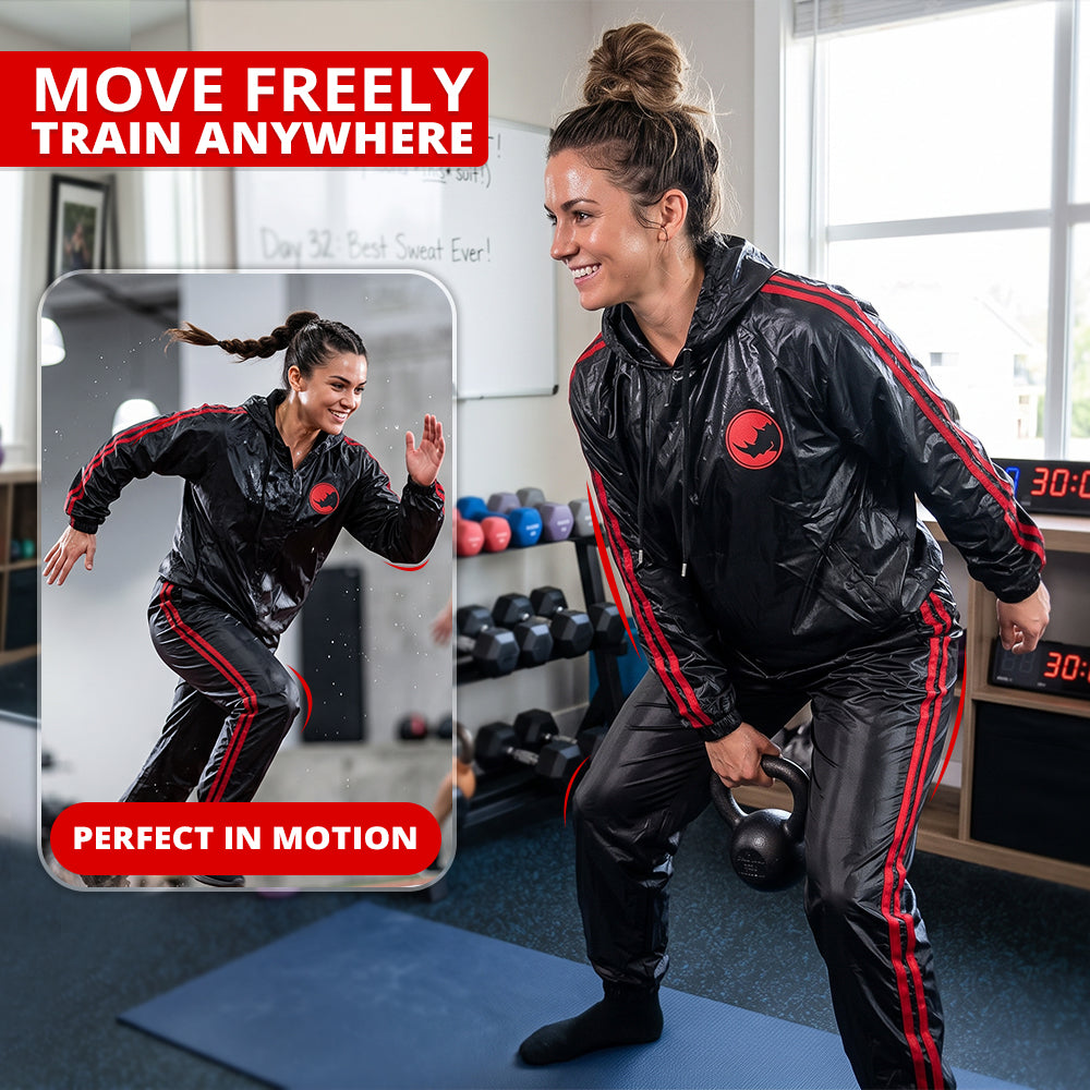 MAXSTRENGTH Sauna Sweat Suit Unisex Running & Gym Training Wear