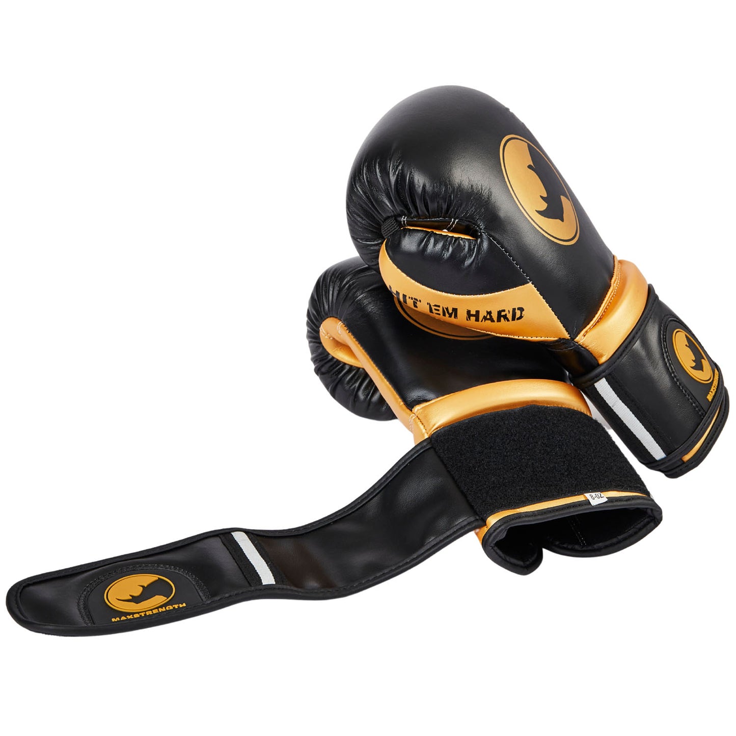 Rhino Boxing Gloves- Black/Gold