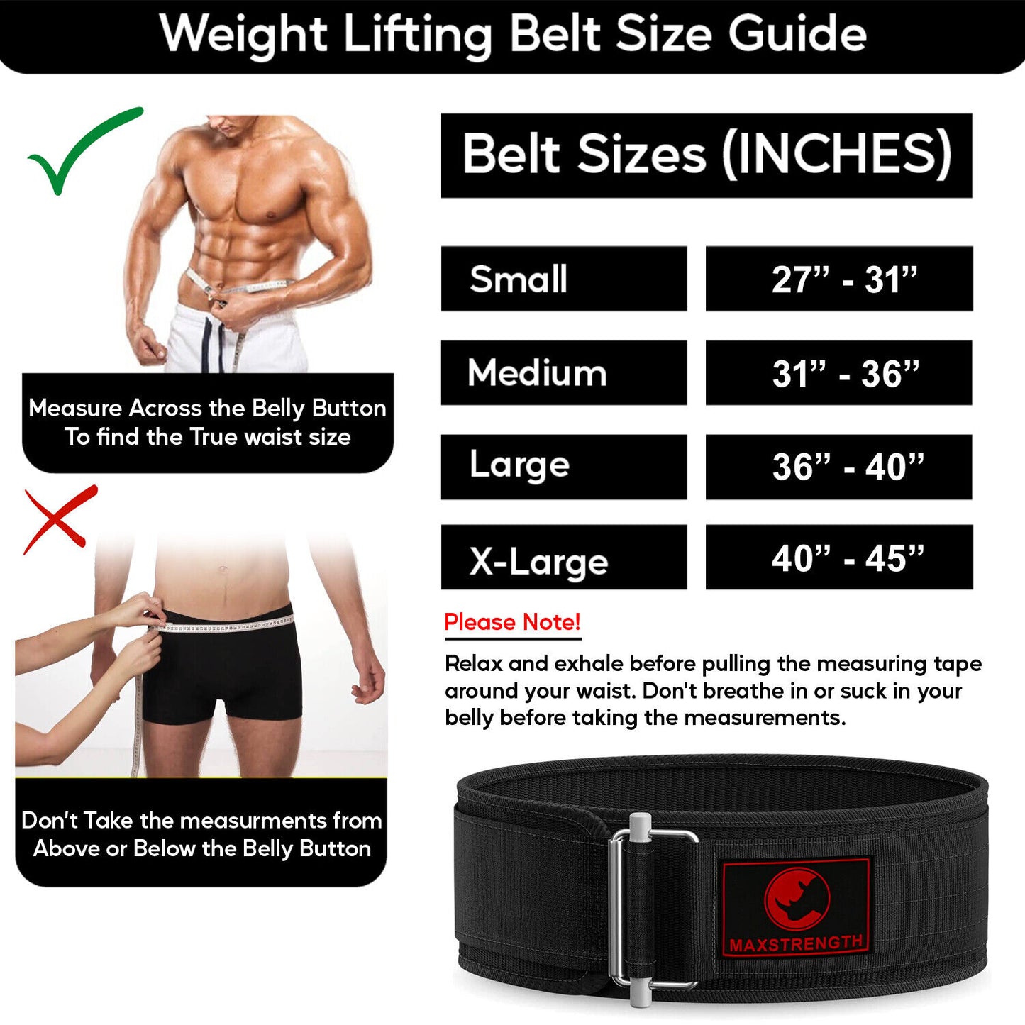 gym belt Black