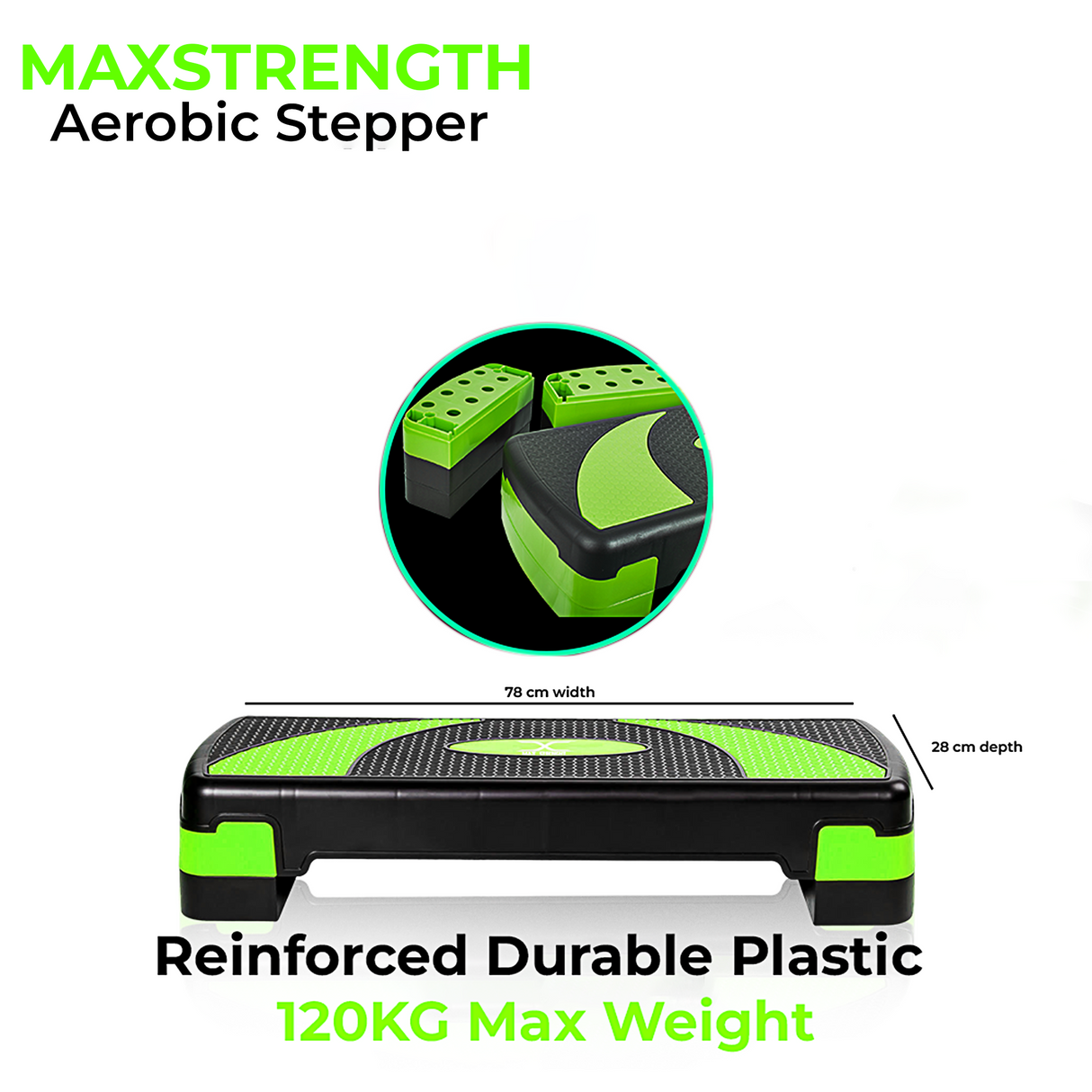 maxstrength fitness
 maxstrength fitness accessories, gym equipment online uk,fitness accessories uk,Aerobic Stepper Green
