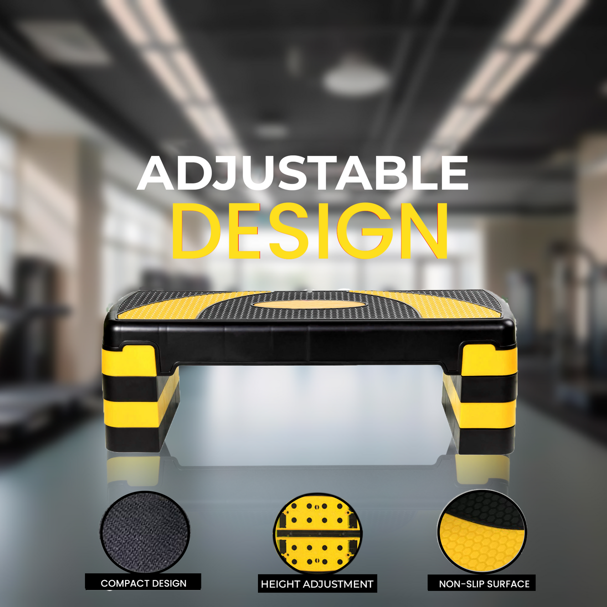 maxstrength fitness
 maxstrength fitness accessories, gym equipment online uk,fitness accessories uk,5 Step Aerobic Stepper Yellow