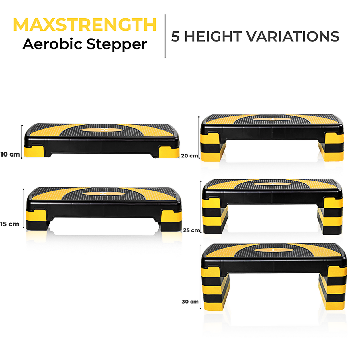 maxstrength fitness
 maxstrength fitness accessories, gym equipment online uk,fitness accessories uk,5 Step Aerobic Stepper Yellow