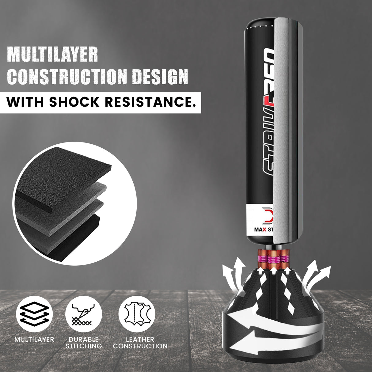 maxstrength punch bag, maxstrength boxing equipment,boxing training equipment uk, boxing equipment uk,free standing punch bag