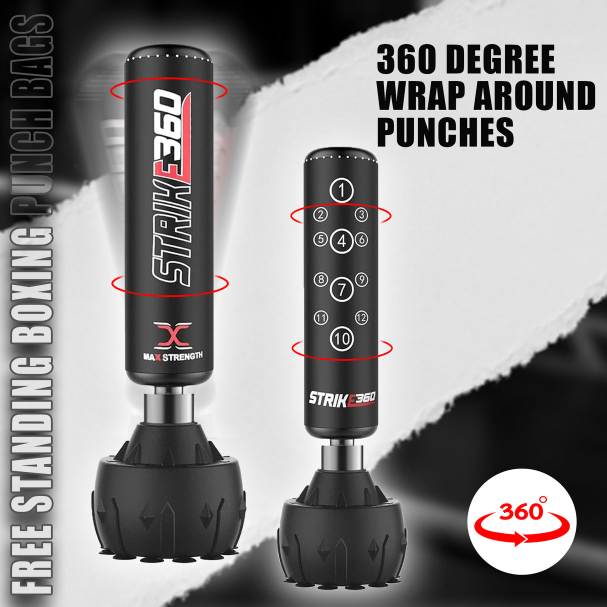 maxstrength punch bag, maxstrength boxing equipment,boxing training equipment uk, boxing equipment uk,free standing punch bag
