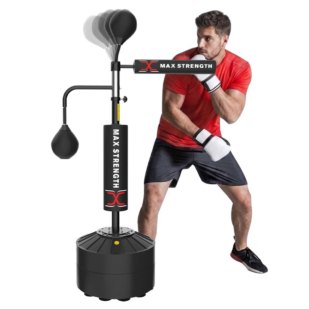 MAXSTRENGTH Free Standing Speed Ball Reflex Bar Spinning 360°