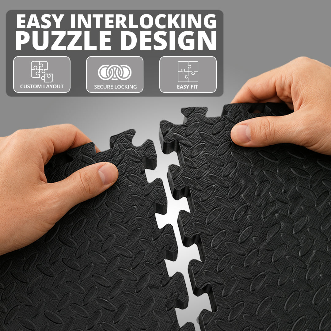 Interlocking Foam Play Mat for Kids | EVA Baby Floor Mat 12mm