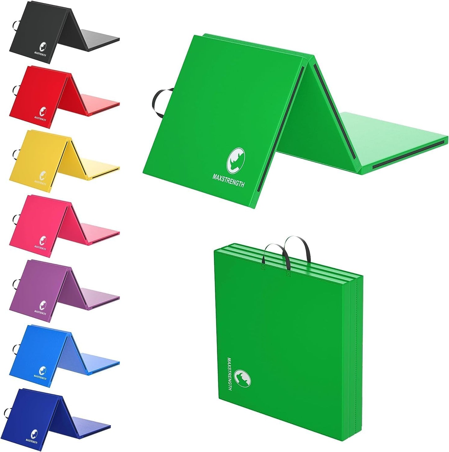 MAXSTRENGTH Yoga Mat Tri Folding Ideal for all Fitness Exercises