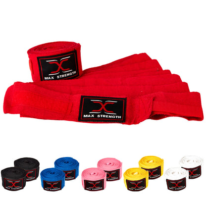 hand wraps red for mma 
