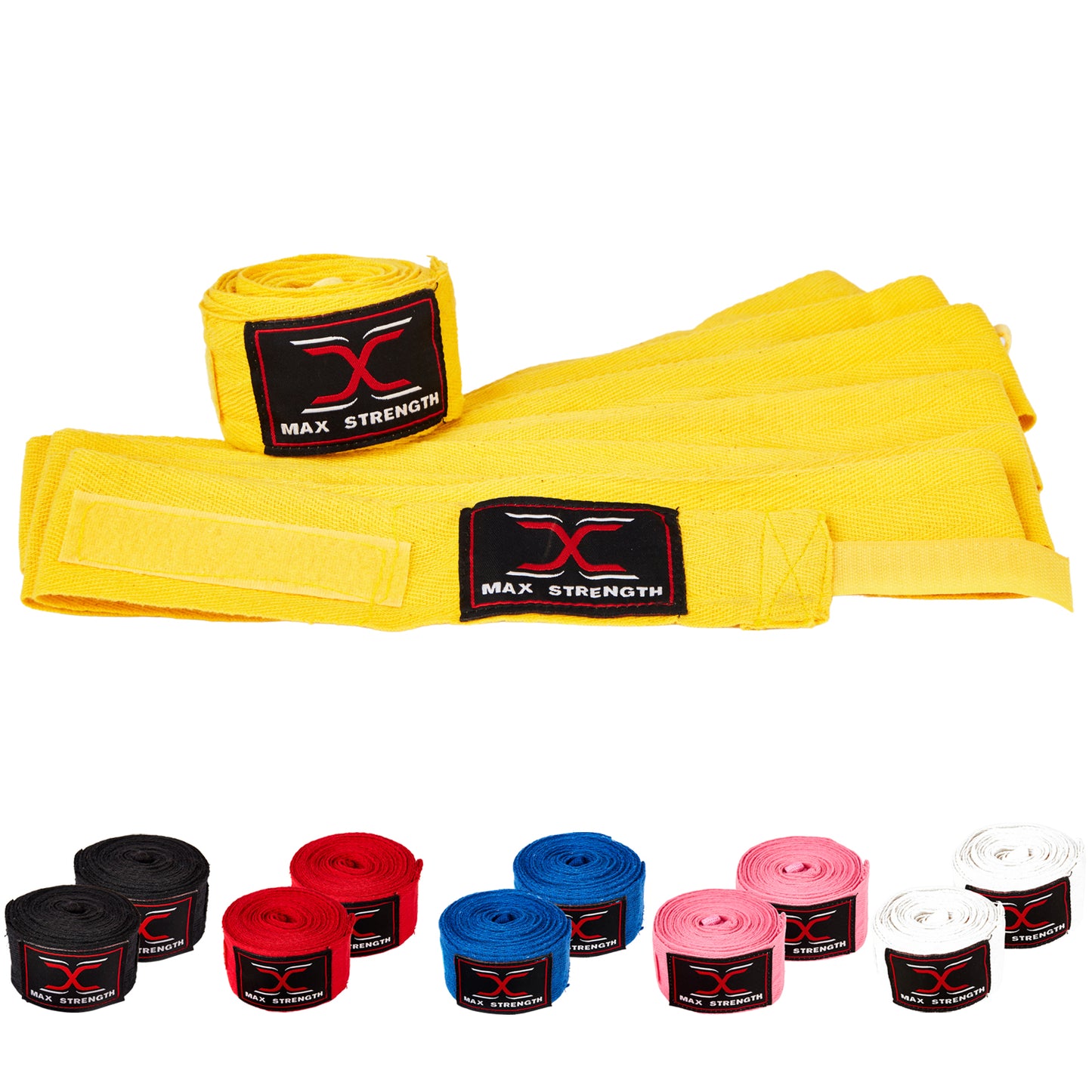 Yellow MMA hand wraps