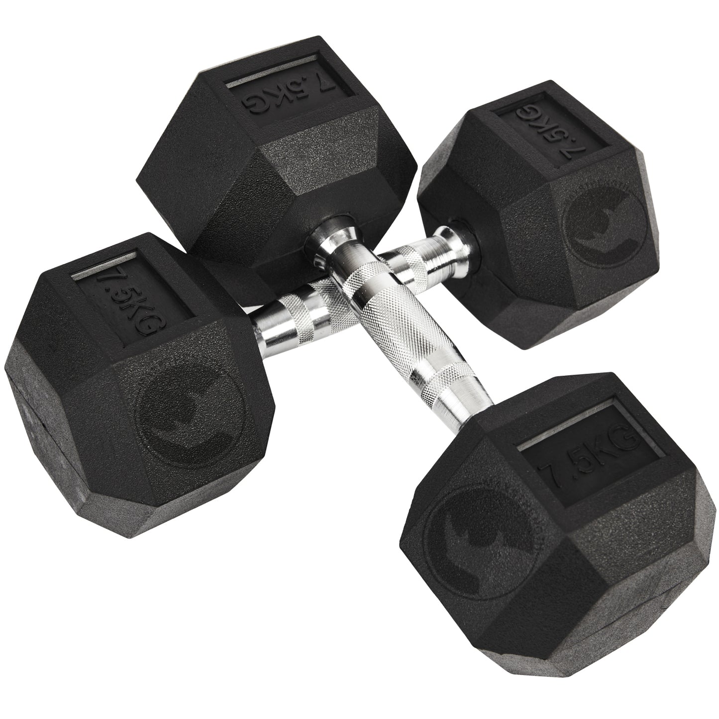 hex Rubber dumbbells
