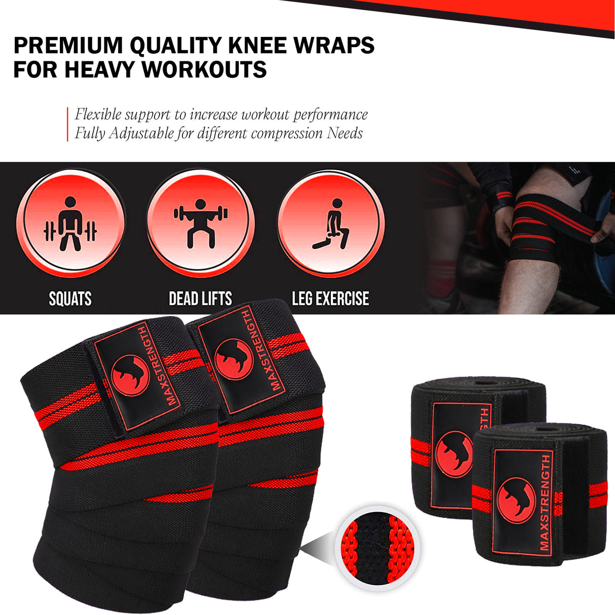 maxstrength fitness, maxstrength fitness accessories
knee wraps uk, sports equipment 
multi colors knee wrape uk