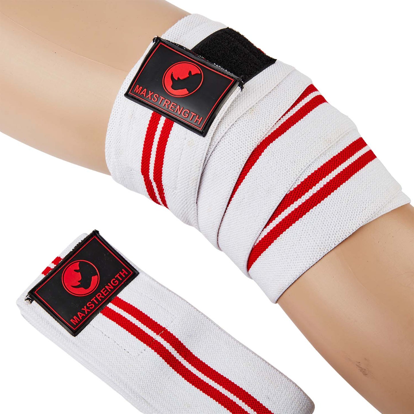 White knee wraps