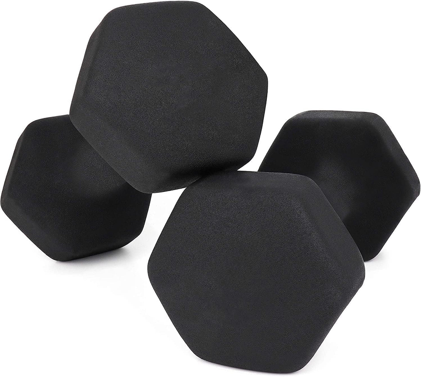 MAXSTRENGTH Neoprene Hex Dumbbells Workout Set Multiple Weights