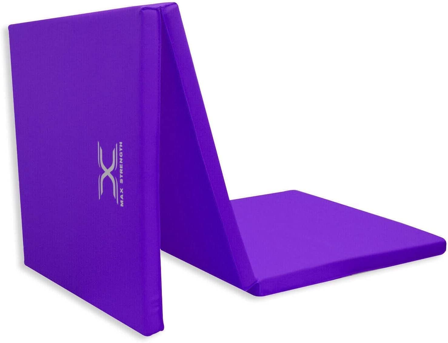 Purple tri folding mat
