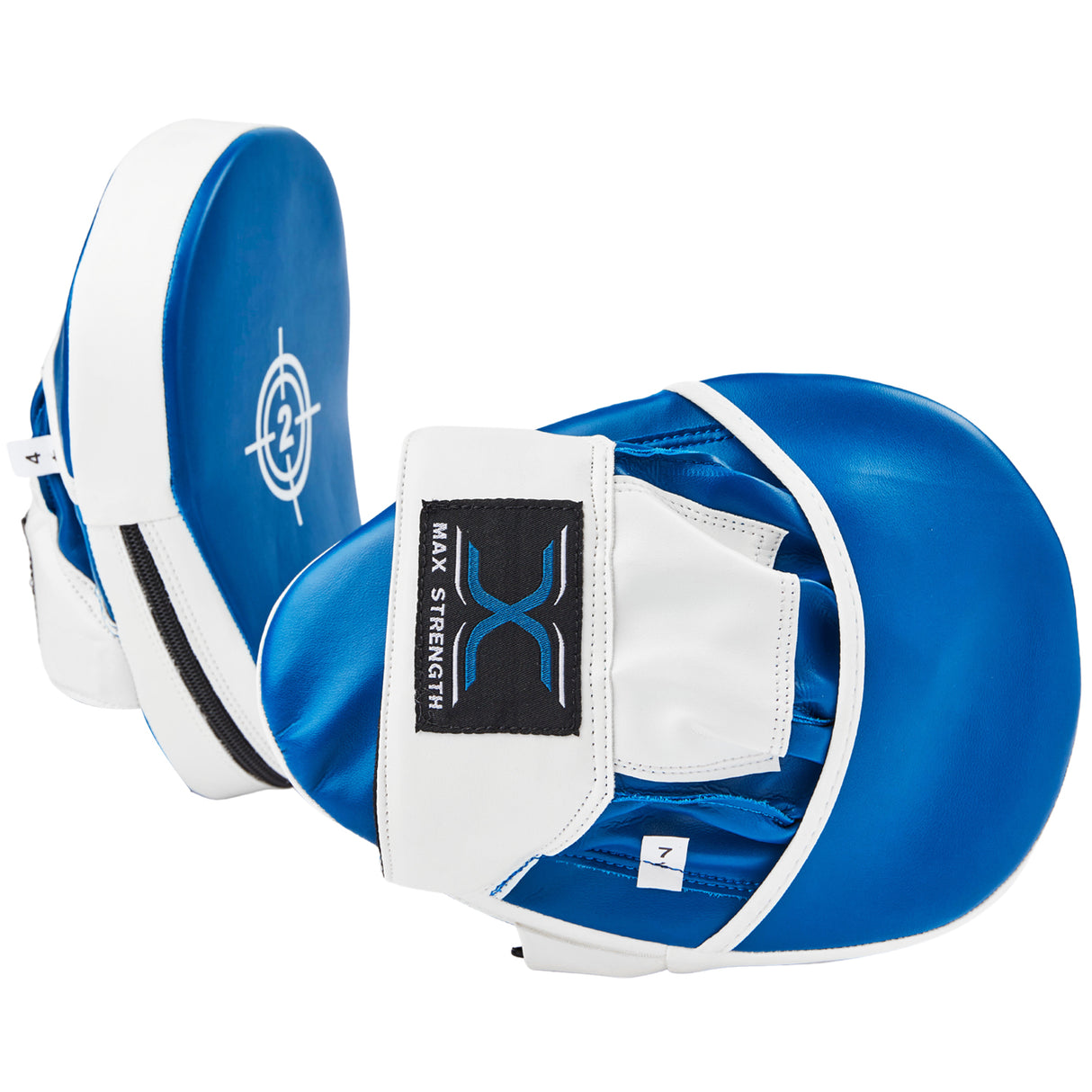maxstrength boxing equipment,maxstrength focus pad, boxing target pad uk, boxing training equipment uk, boxing pads uk,Blue white focus pad