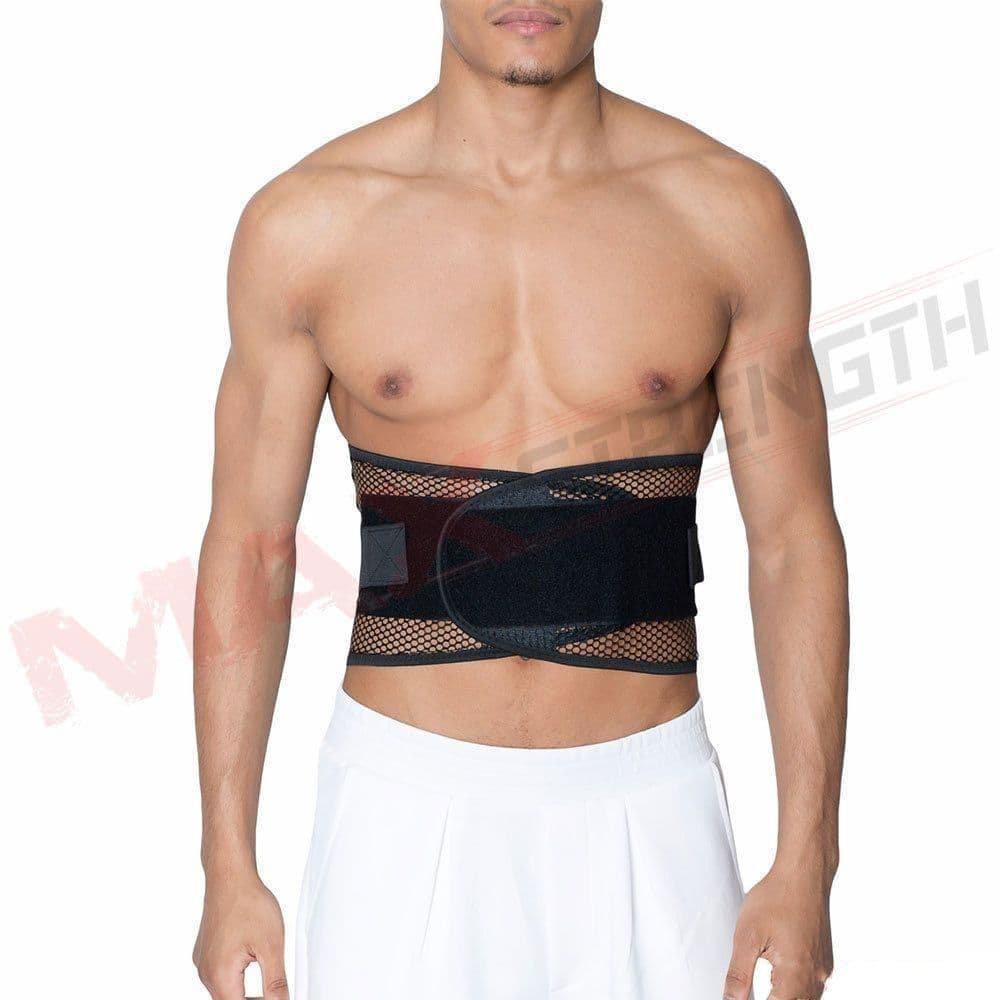 MAXSTRENGTH Shoulder Support Brace (Black) – Adjustable Compression Sleeve for Joint Stability, Injury Recovery, Rotator Cuff, Dislocation, Sports, Gym, Fitness & Everyday Pain Relief