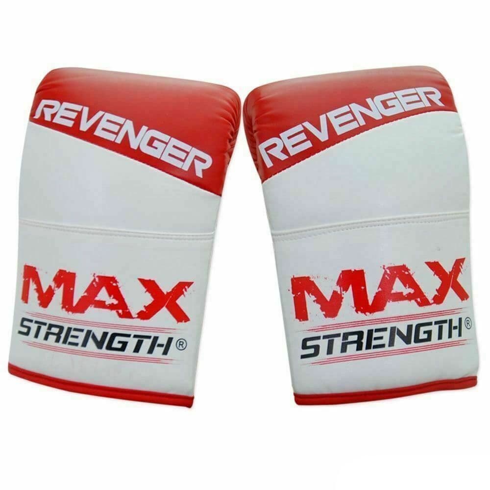 Heavy bag mitts red