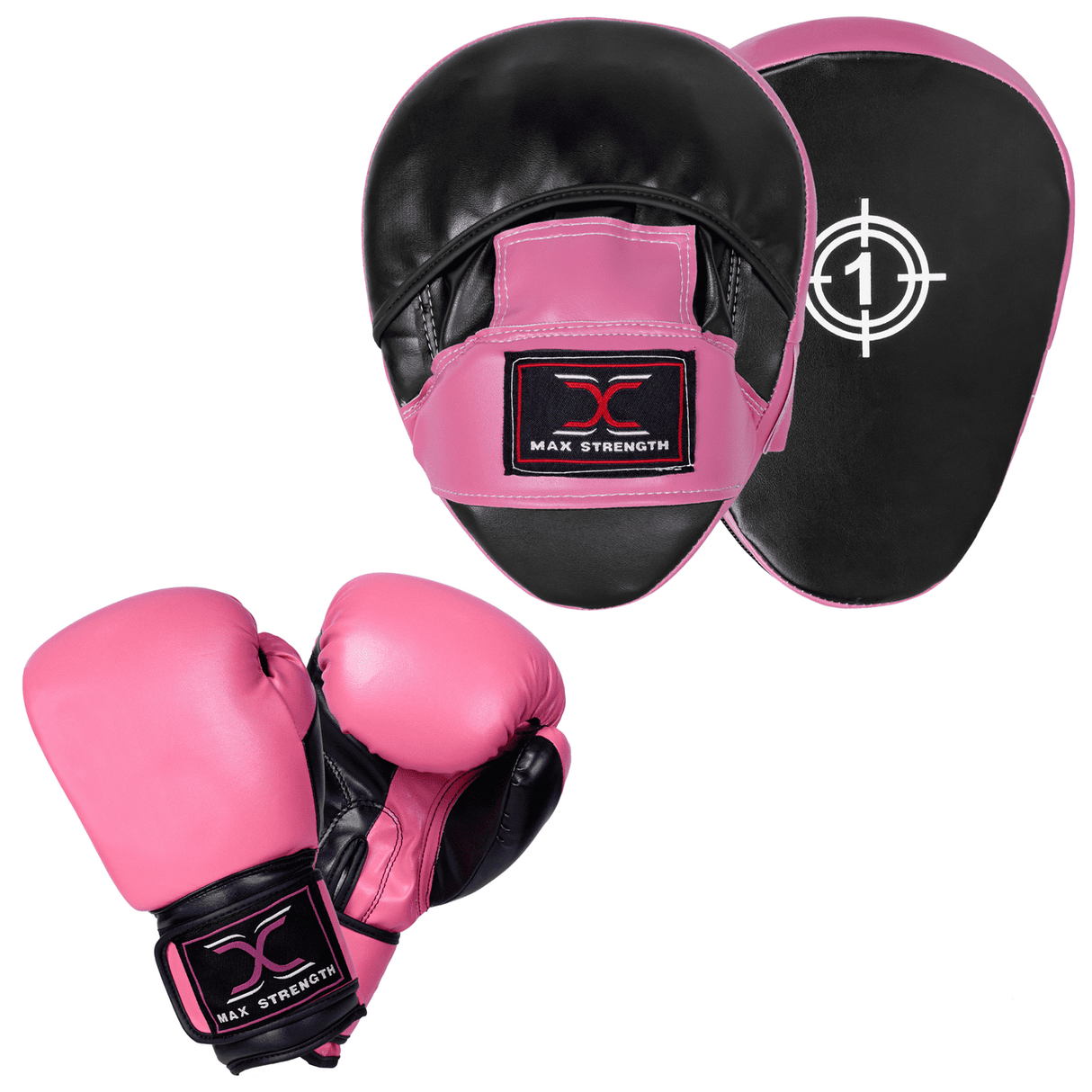 maxstrength boxing equipment,maxstrength fitness accessories,boxing pads uk, boxing target pad uk, focus pads uk,Pink boxing training set
