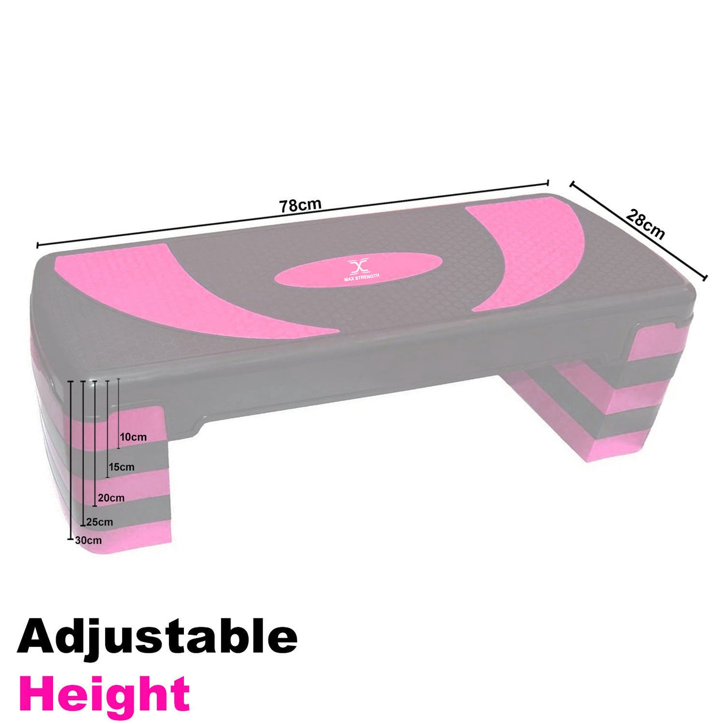 Pink-Aerobic Stepper