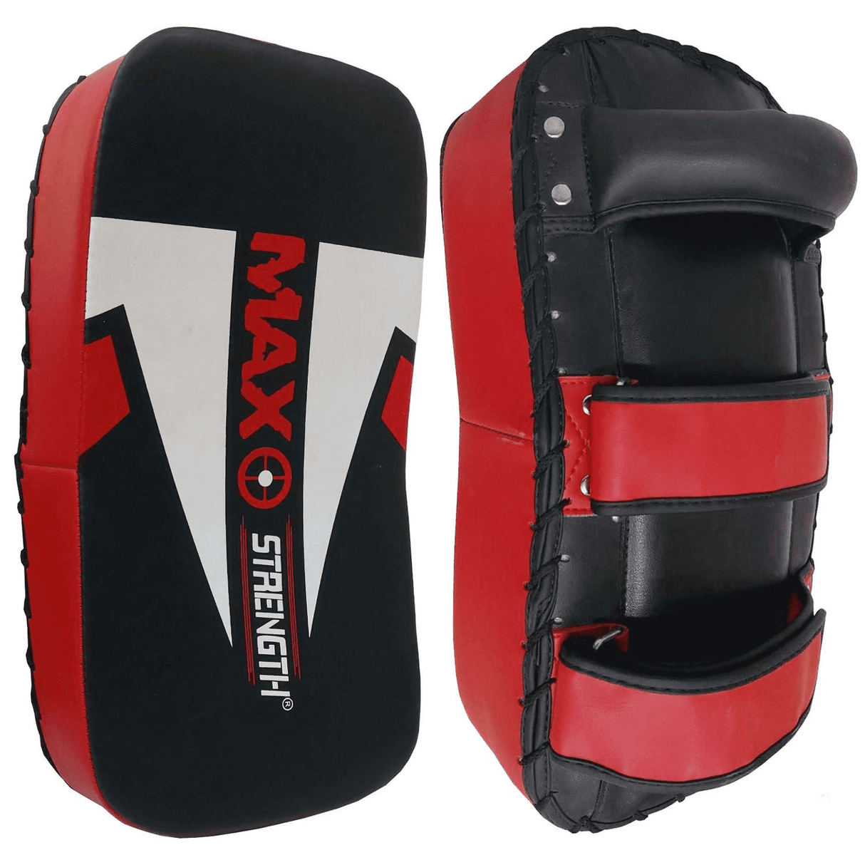 maxstrength fitness,maxstrength boxing equipment,Kick Pad Red/Black, Thai Pad