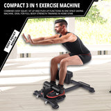 MAXSTRENGTH Sissy Squat Leg Crunch Fitness Equipment Multi Function