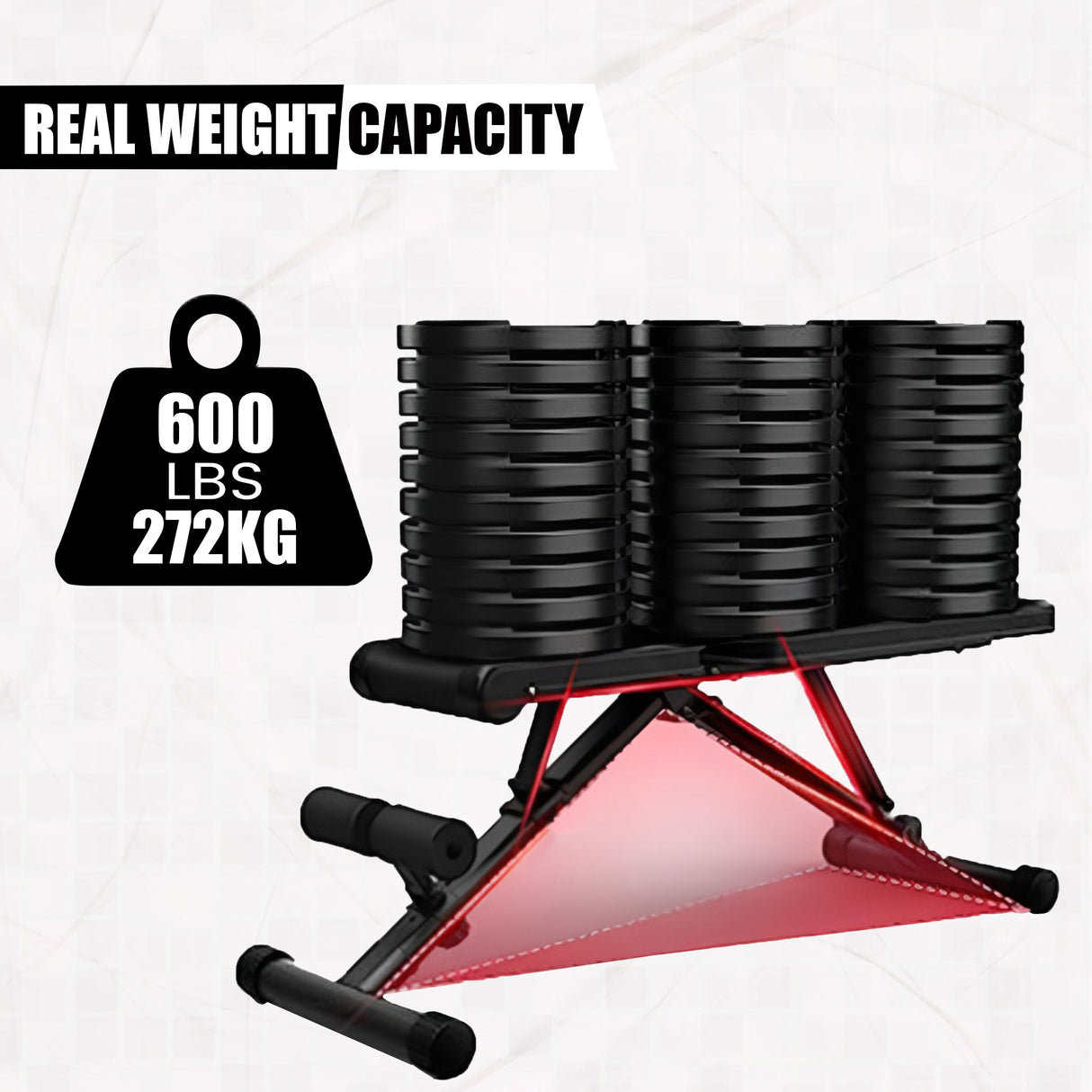 MaxStrength Adjustable Weight Bench Workout Bench