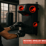 MAXSTRENGTH Wall Mounted Boxing Punch Pad Uppercut Seat