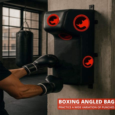 MAXSTRENGTH Wall Mounted Boxing Punch Pad Uppercut Seat