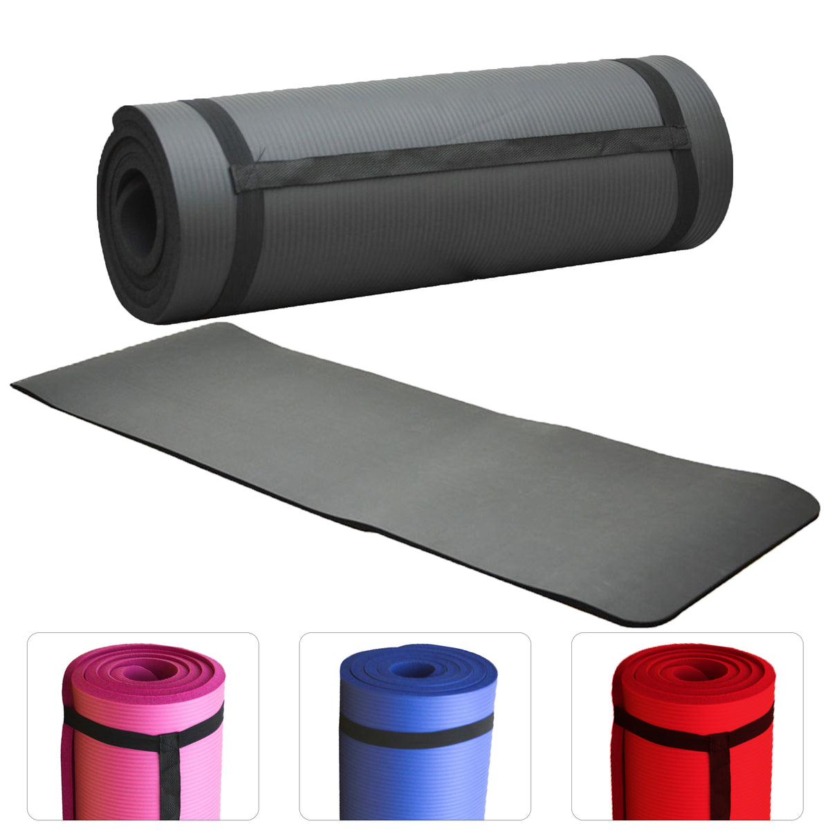 Order now 15mm NBR Yoga Mat Home Fitness Exercise | Maxstrength.net ...