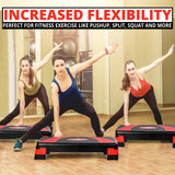 MAXSTRENGTH Aerobic Stepper Platform | 5 Level Adjustable Fitness Step