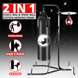 MAXSTRENTH 2 Way Heavy Duty Boxing Punch Bag Frame & Speed Ball Stand
