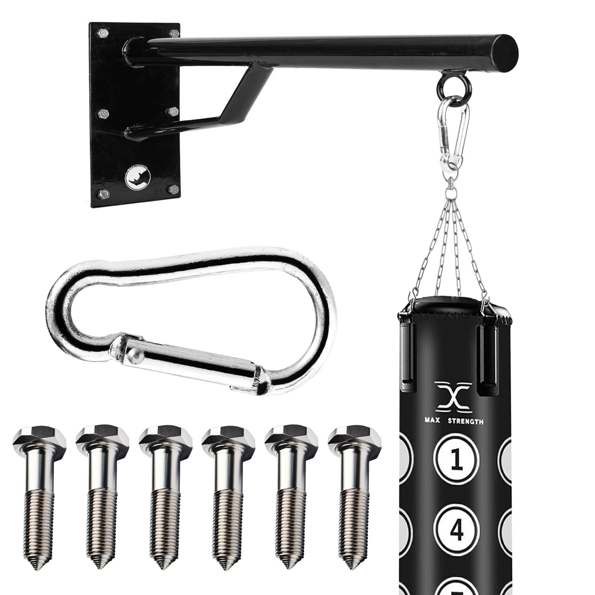 MAXSTRENGTH Hanging Punch Bag Fixed Wall Brackets
