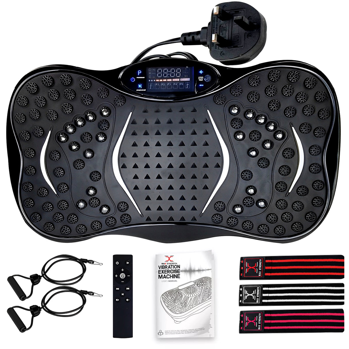 MAXSTRENGTH Vibration Plate Exercise Machine – Full Body Workout & Weight Loss