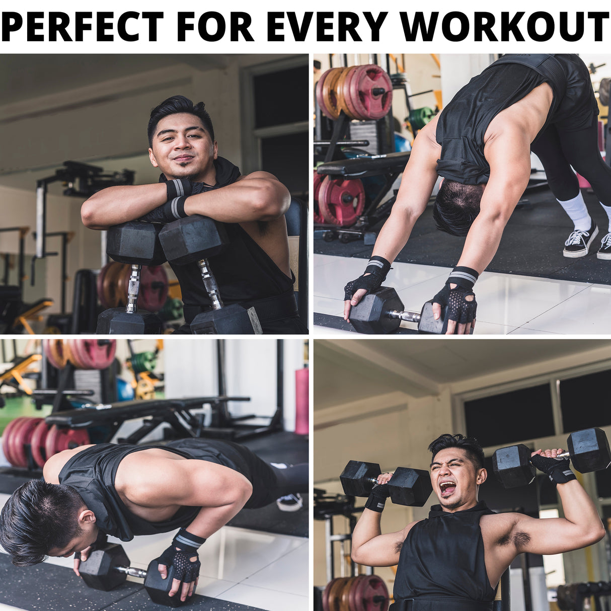 MAXSTRENGTH Hex Dumbbells Set Rubber Coated Weights (7.5kg, 10kg, 15kg Single or Pair)